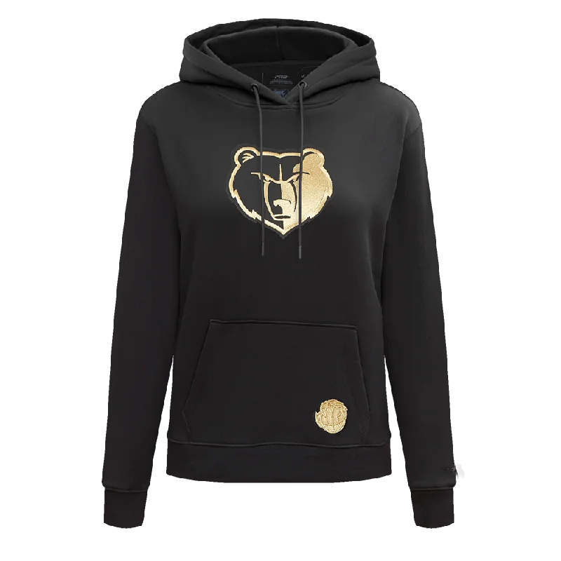 SUDADERA CON GORRO NBA MEMPHIS GRIZZLIES BLACK&GOLD PARA MUJER