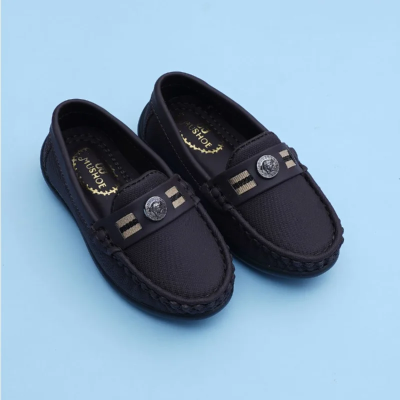 Special Savings Dark Brown Boys Loafers Shoes