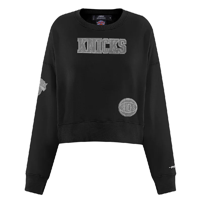 SUDADERA DE CUELLO REDONDO NBA NEW YORK KNICKS REVERSE FRENCH TERRY PARA MUJER