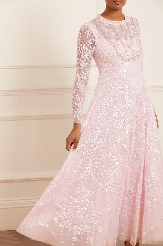 Quick Sale Victorian Wreath Gloss Long Sleeve Gown