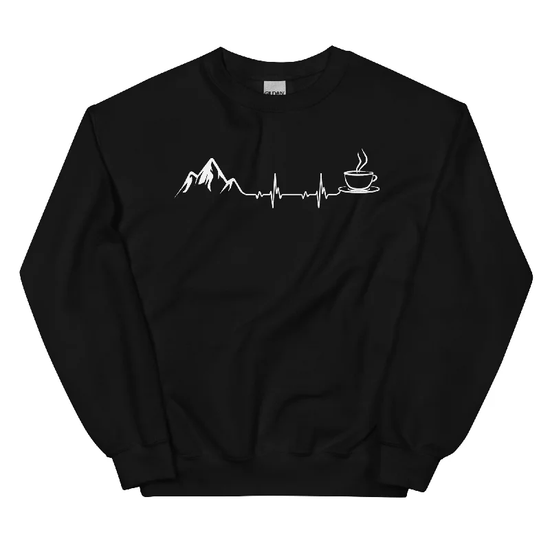 Herzschlag - Berge Und Kaffee - Sweatshirt (Unisex)