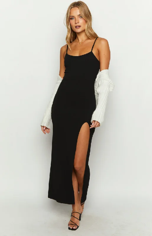 Special Discount Lani Black Maxi Dress