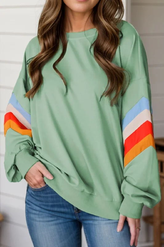 Contrast Long Sleeve Sweatshirt