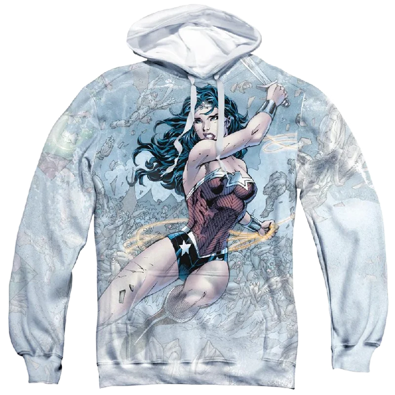 Wonder Woman Wonder Warrior - All-Over Print Pullover Hoodie