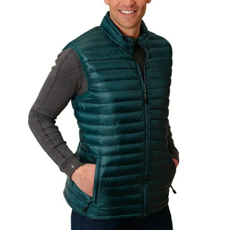 Take Advantage Roper Mens Teal Ripstop Crushable Parachute Vest 03-097-0695-7025