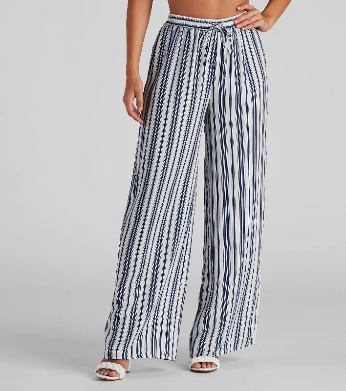 Sunday's Match Striped Wide Leg Pants