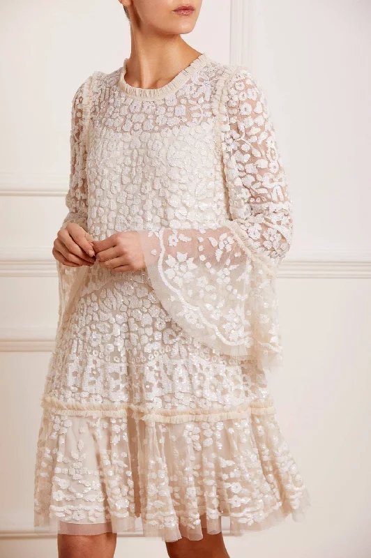 Stock Up and Save Annie Sequin Tiered Mini Dress