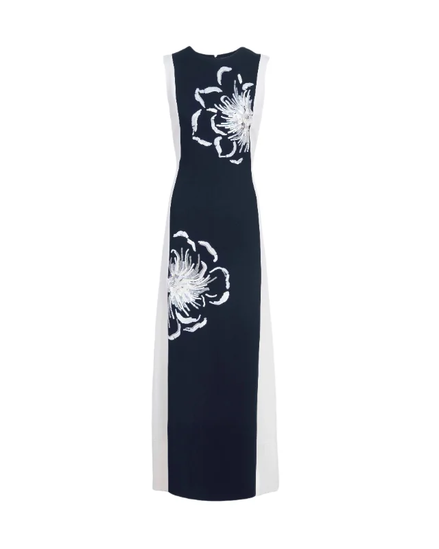 Price Rollback Colette Dress in Black & Cream