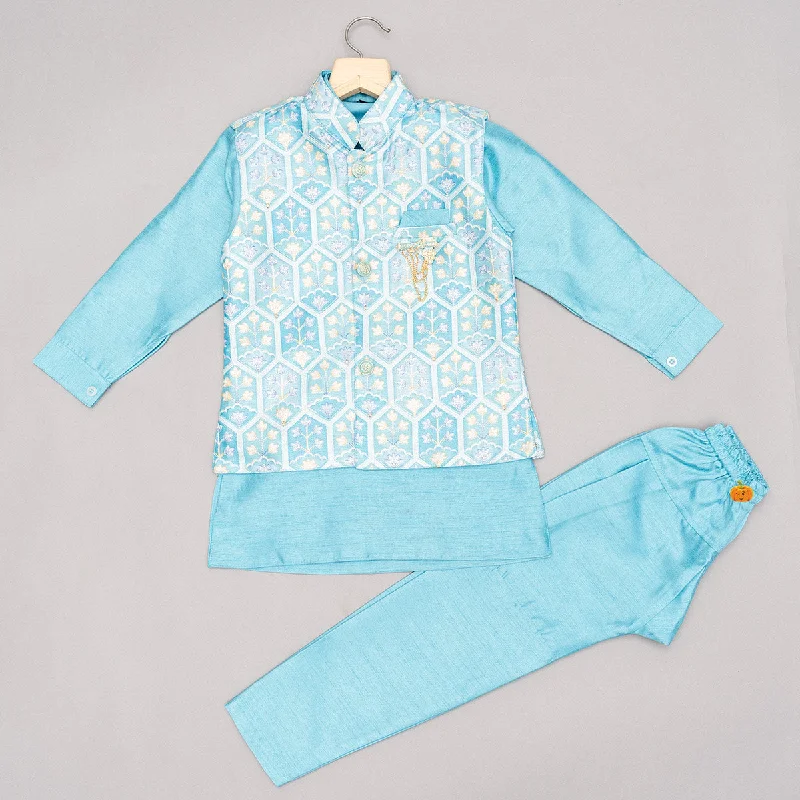Early Bird Discount Blue Kurta Pajama for Boys
