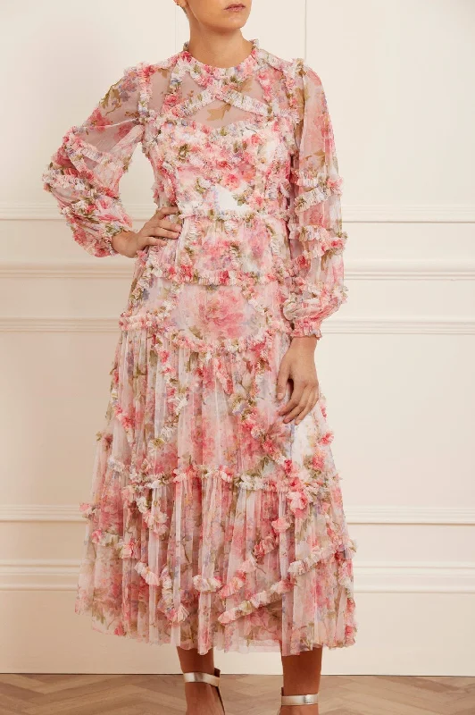 Huge Discounts Summer Song Diamond Ruffle Ballerina Dress