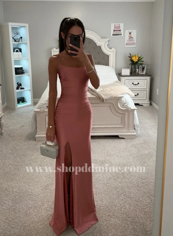 Savings Spectacular RUST ROSE SATIN GOWN