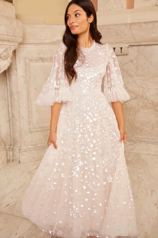 Steals and Deals Constellation Gloss Ankle Gown