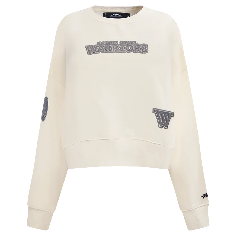 SUDADERA DE CUELLO REDONDO NBA GOLDEN STATE WARRIORS REVERSE FRENCH TERRY PARA MUJER