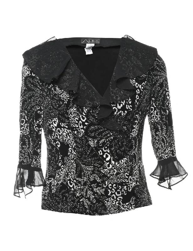 Special Discount Floral Evening Jacket - M