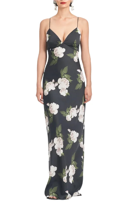 Price Rollback Alta Gown in Obsidian Blooms