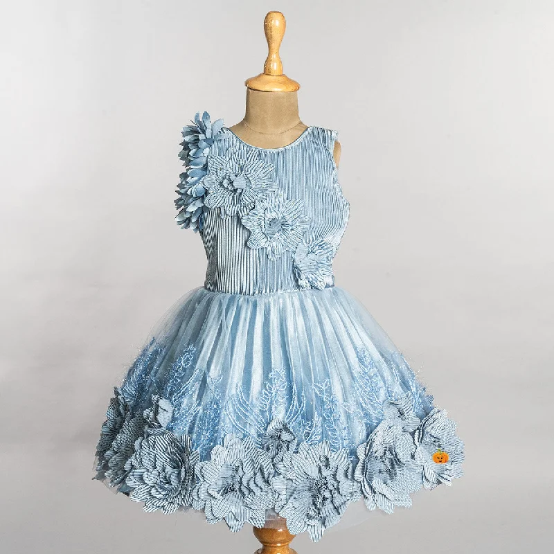 Epic Deals Floral Striped Girls Frock
