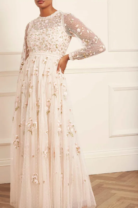 Final Clearance Posy Round Neck Gown