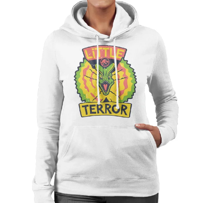 Jurassic Park Dilophosaurus Little Terror Women's Hooded Sweatshirt