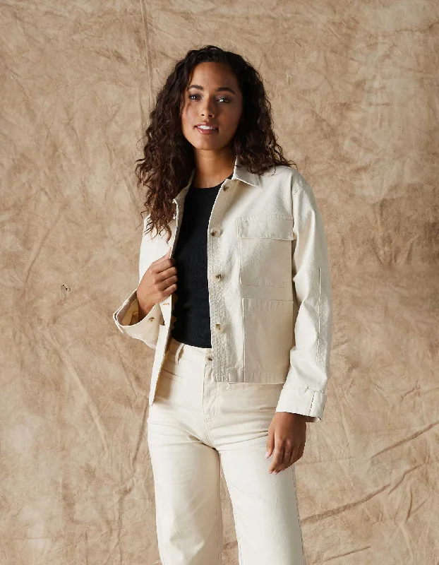 Flash Deals Scout Canvas Jacket in Chalk