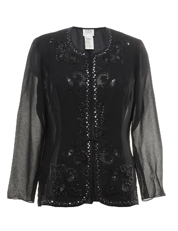 New Markdowns Beaded Evening Jacket - M