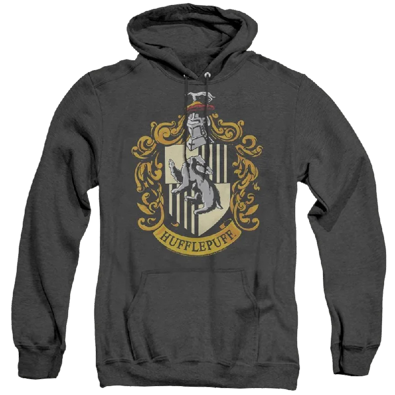 Harry Potter Hufflepuff Crest - Heather Pullover Hoodie