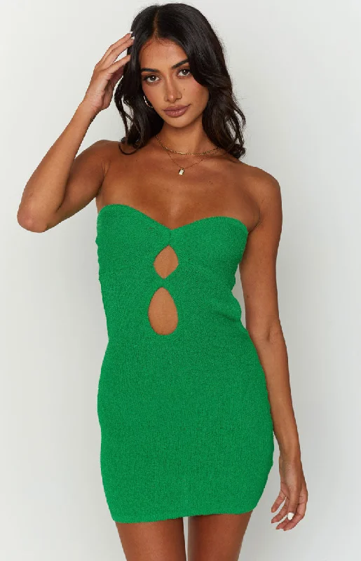 Special Buy Alisha Green Strapless Mini Dress