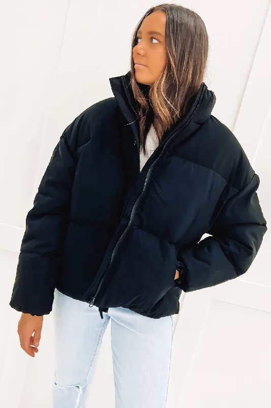 Aries Puffer Jacket Black