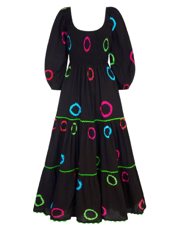 Final Markdown Rainbow Polka Angelina Dress