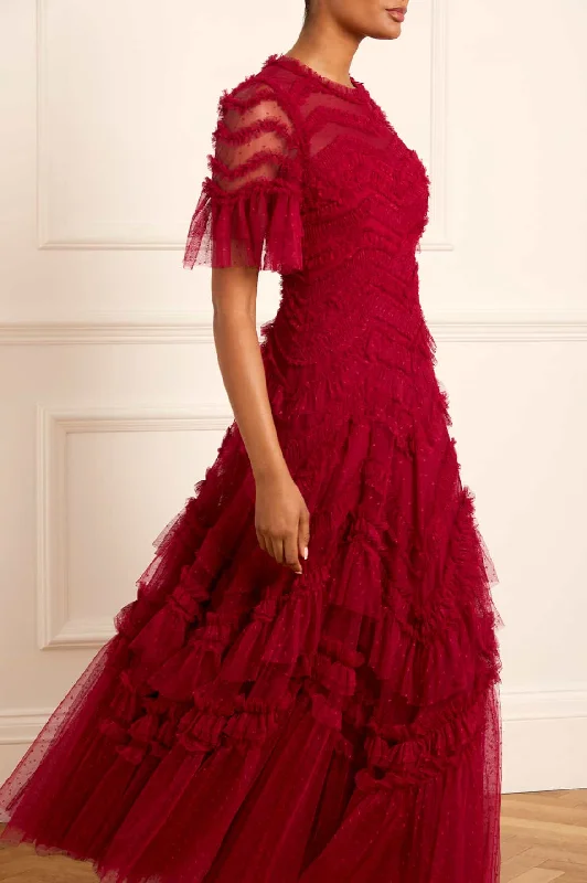 Take Advantage Elia Short Sleeve Gown