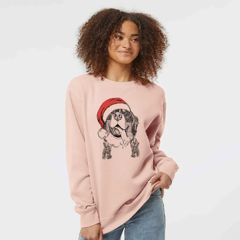 Shop and Save Santa Theo the Bernese Mountain Dog - Unisex Pigment Dyed Crew Sweatshirt Shop and Save Santa Theo the Bernese Mountain Dog - Unisex Pigment Dyed Crew Sweatshirt