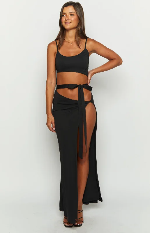 Don't Wait Wild Night Black Maxi Dress