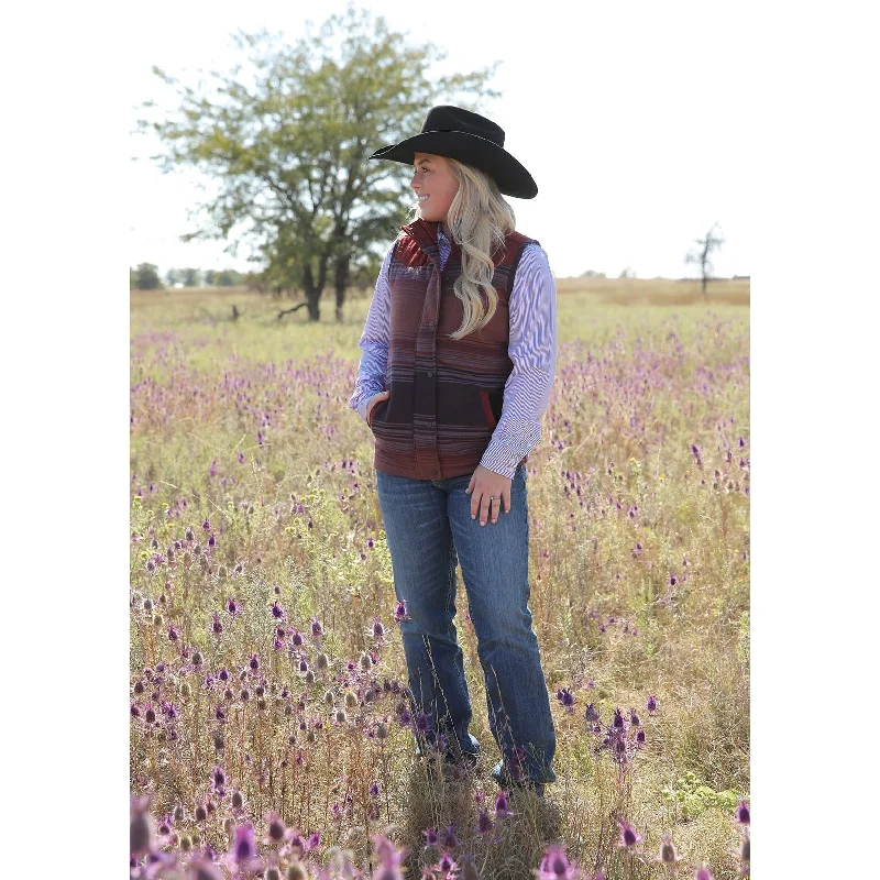 Super Savings Cinch Women's Red Twill Quilted Vest