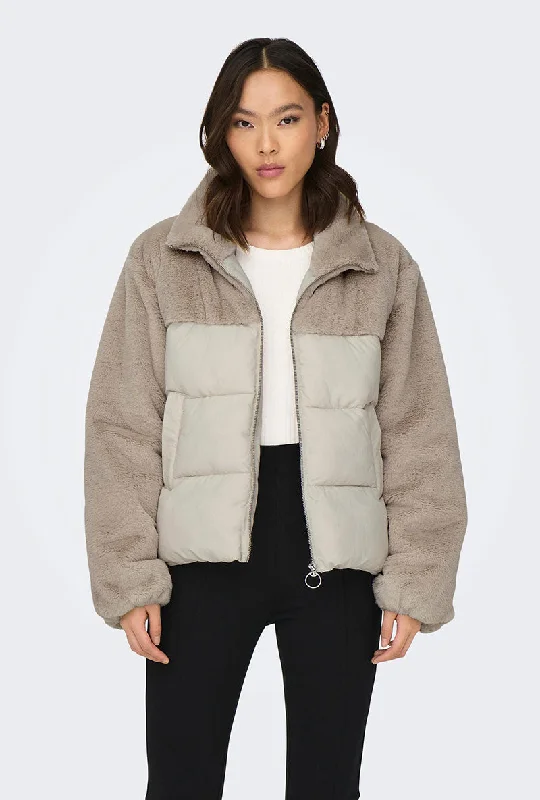 ONLY WANJA FUR PUFFER MIX JACKET