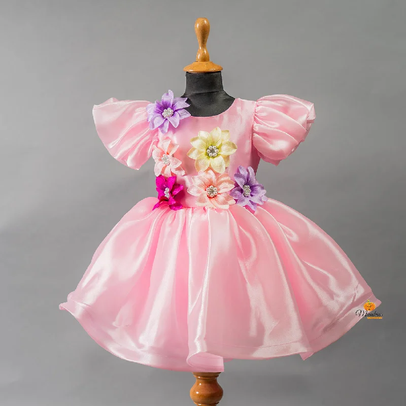 Massive Deals Ruffled Sleeves Frock for Girls
