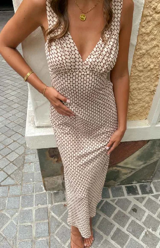 Price Reduction Verlaine Beige Maxi Dress