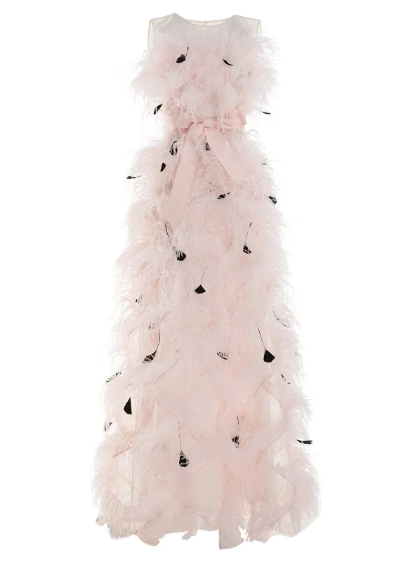 Overstock Mystique Gown Pink Organza