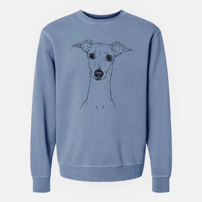 Instant Discount Bare Pip the Italian Greyhound - Unisex Pigment Dyed Crew Sweatshirt
