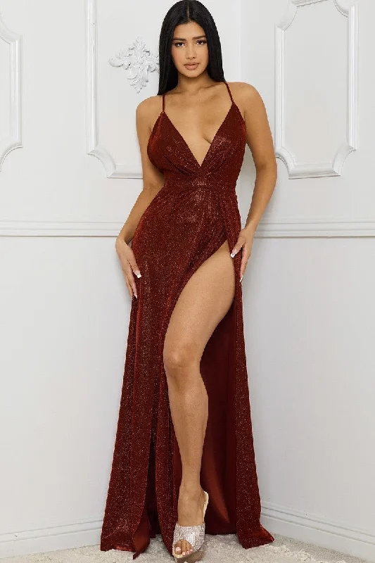 Exclusive Offers GLITTER MAXI DRESS