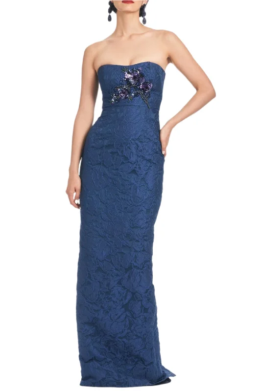 Unmissable Offer Edie Gown in Deep Ocean Bouquet