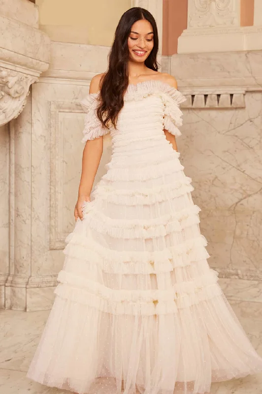 Today’s Special Lisette Ruffle Off Shoulder Gown