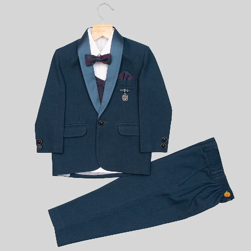 Act Fast Rama Boys Tuxedo Suit with Bow Tie