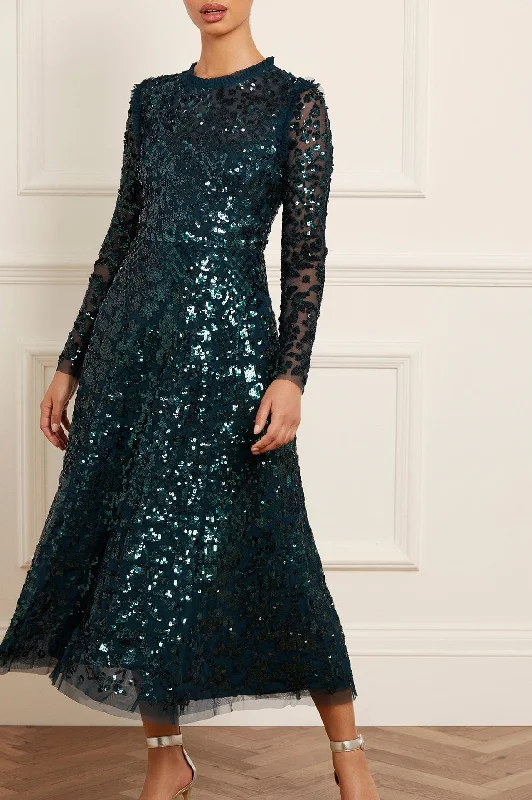 Amazing Deals Aurelia Long Sleeve Ballerina Dress