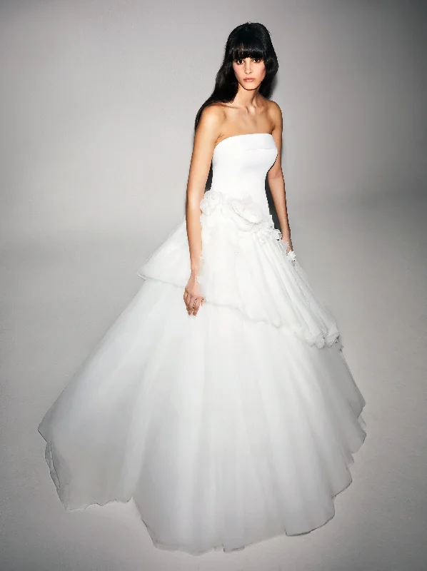 Crazy Deals VRM325 - ASYMMETRIC ABUNDANCE FANTAISIE GOWN