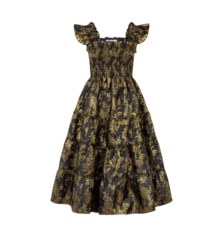 Don't Wait The Ellie Nap Dress in Moody Bird Brocade