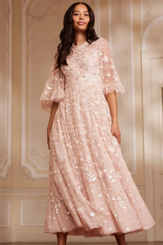 Major Savings Constellation Gloss Ankle Gown